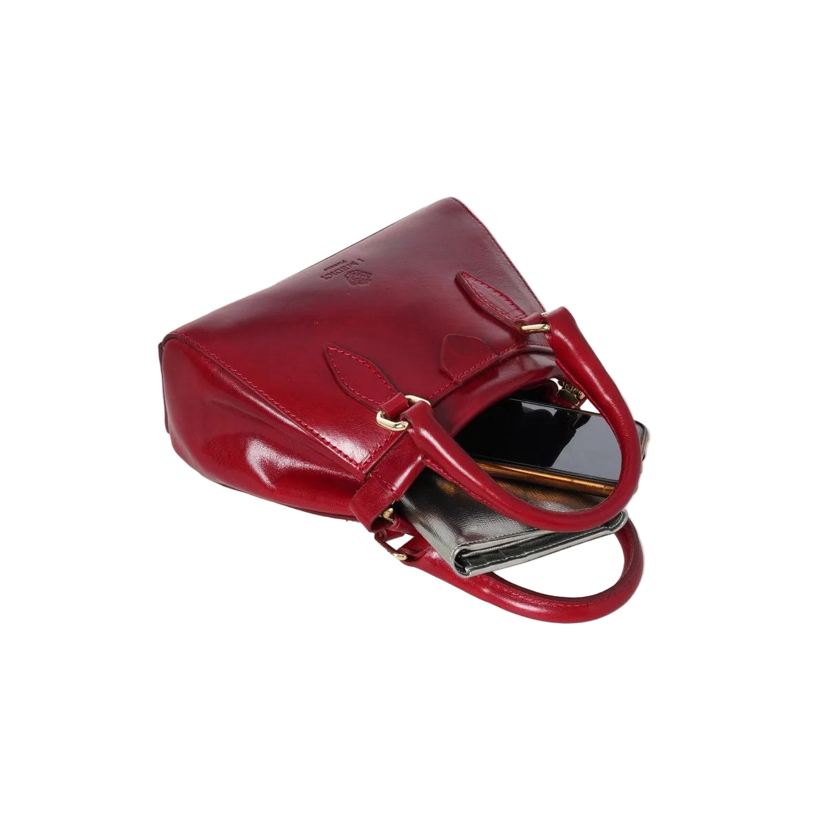 Borsa piccola con tracolla in pelle I Medici 63/2460 Rosso