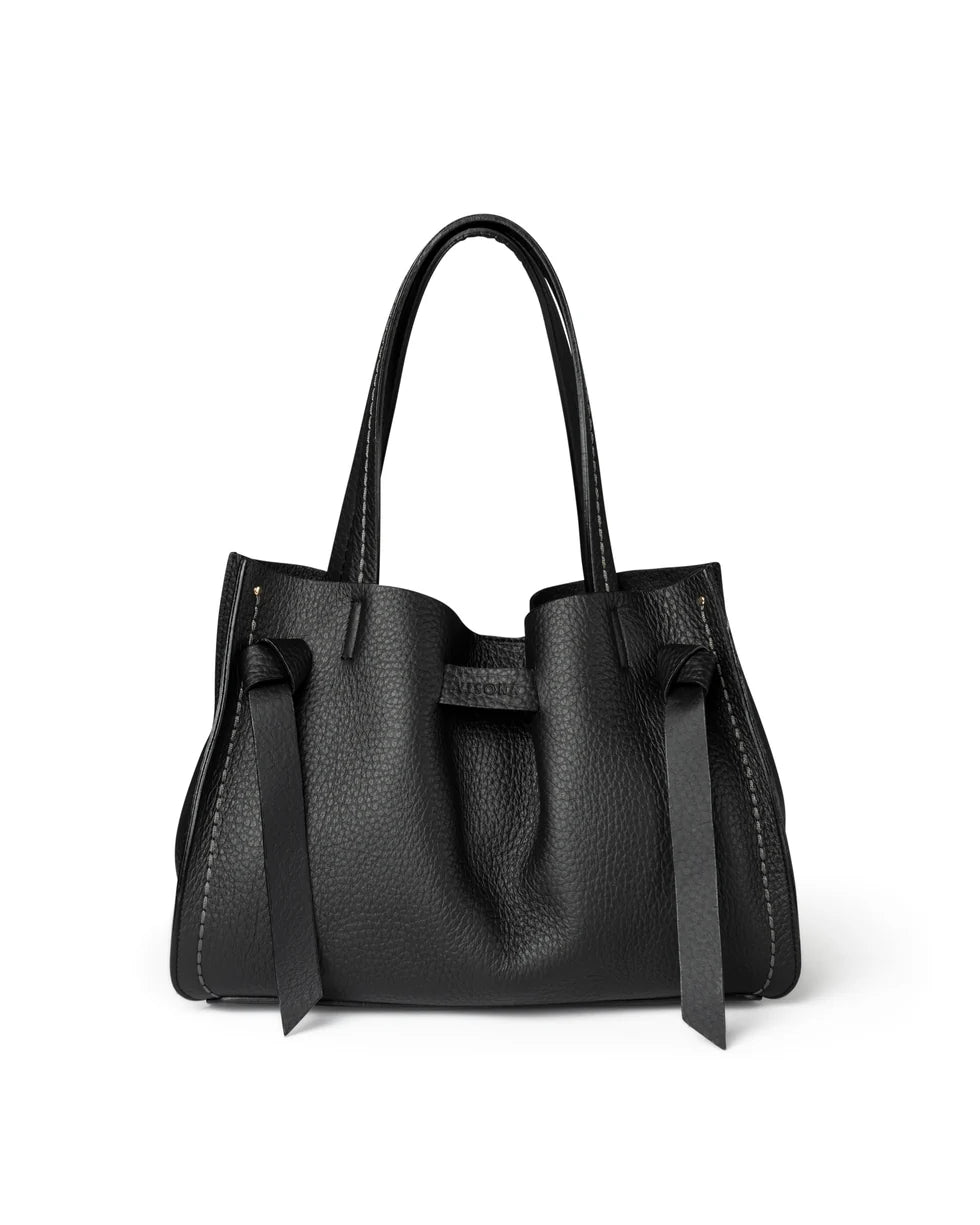 Borsa Vittora in pelle Visonà 24731 nero