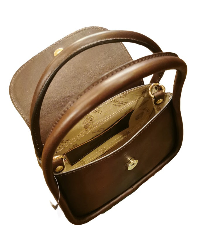 Borsa in pelle I Medici 63/640 Testa di moro