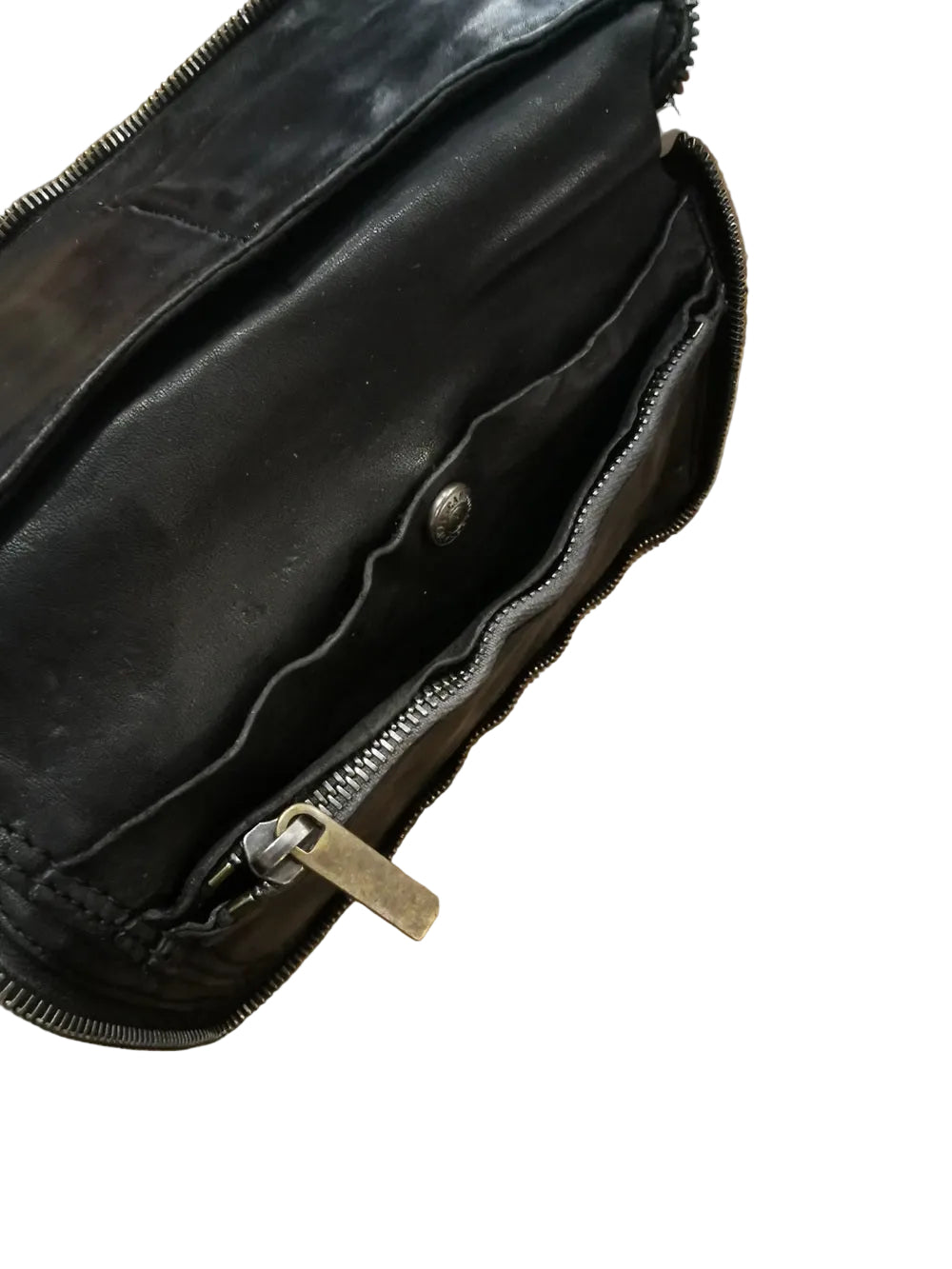 Campomaggi C003570ND-X0038 Black Studded Large Women's Wallet