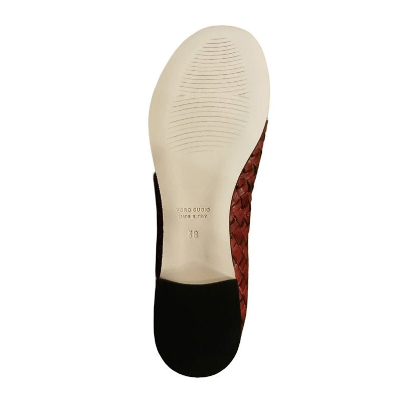 Ballerina in pelle intrecciata Pelletteria Allegrini Filippo B940 Coker - Pelletteria Allegrini