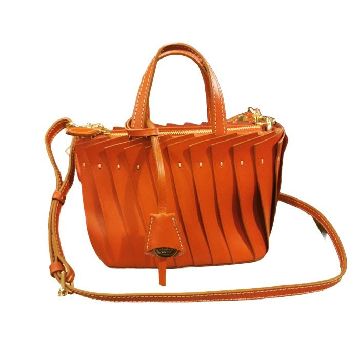 Bauletto in pelle Opera Boldrini 07388 Rosso - Pelletteria Allegrini