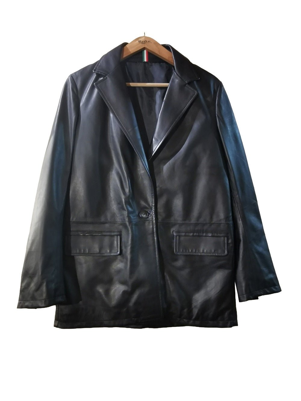 BLAZER da donna in pelle Pelletteria Allegrini Filippo Nero - Pelletteria Allegrini