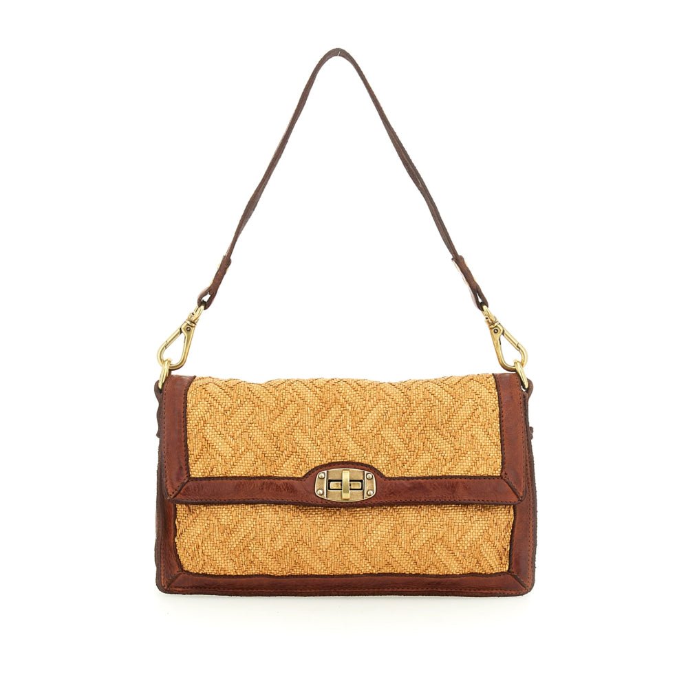 Borsa a spalla Campomaggi C040282ND X2741 cognac - Pelletteria Allegrini