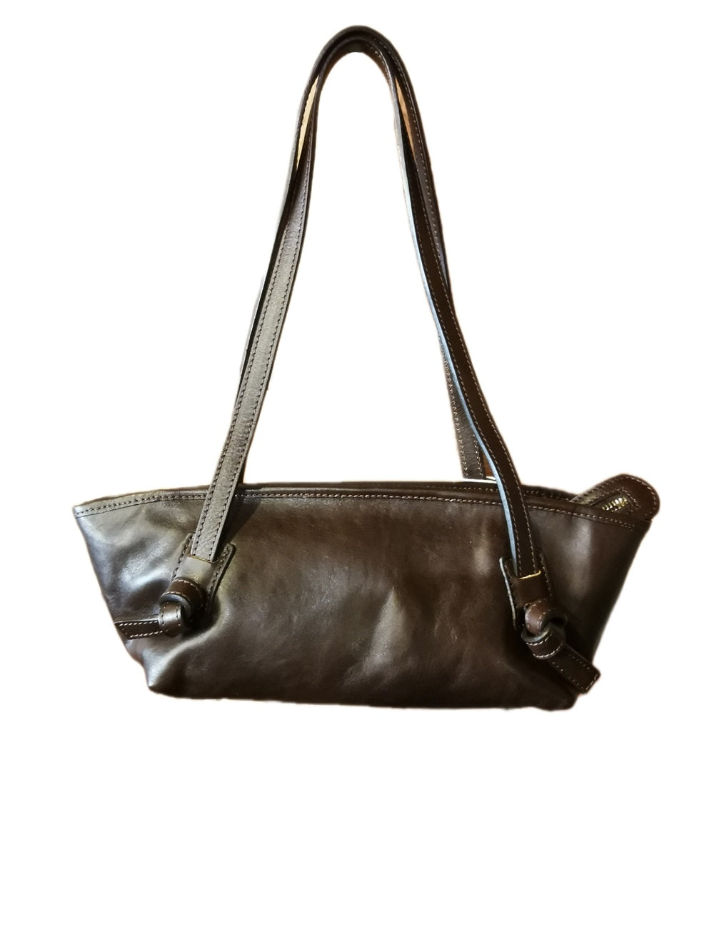 Leather Shoulder Bag I Medici 63/610 Dark Brown