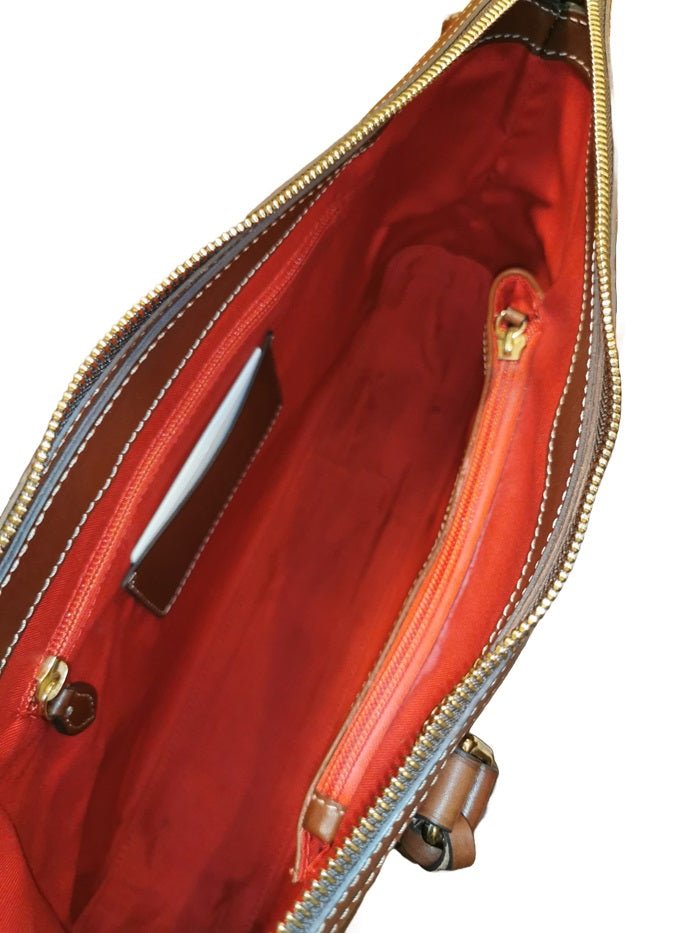 Borsa a tracolla in pelle Boldrini 07055 Papaja - Pelletteria Allegrini