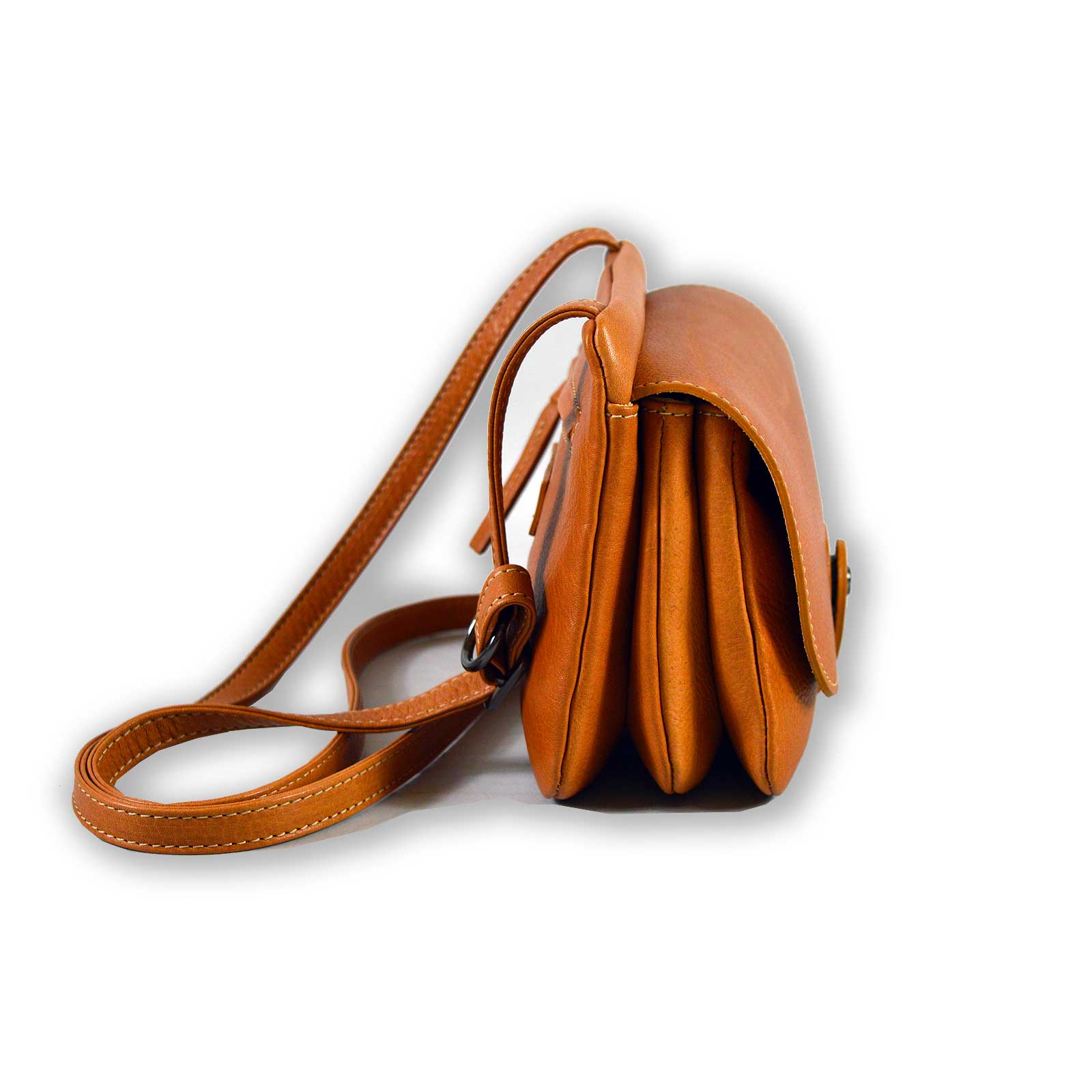 Borsa a tracolla in pelle Bruno Rossi R71/P vacchetta - Pelletteria Allegrini