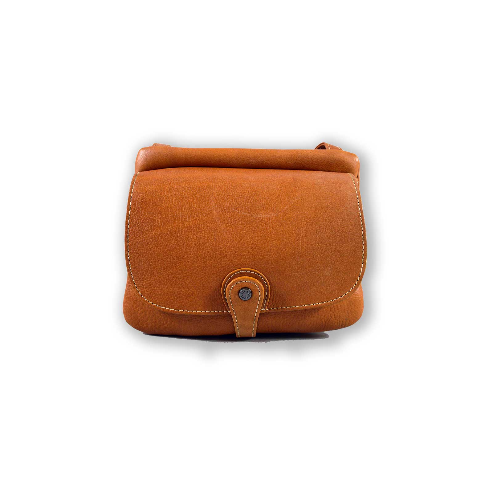 Borsa a tracolla in pelle Bruno Rossi R71/P vacchetta - Pelletteria Allegrini