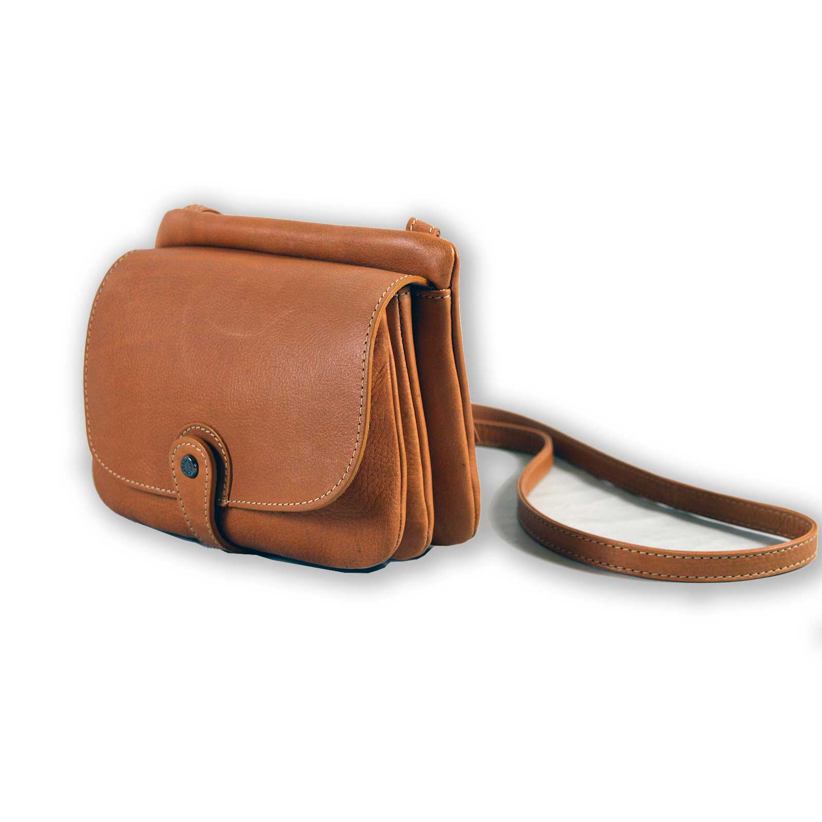 Borsa a tracolla in pelle Bruno Rossi R71/P vacchetta - Pelletteria Allegrini