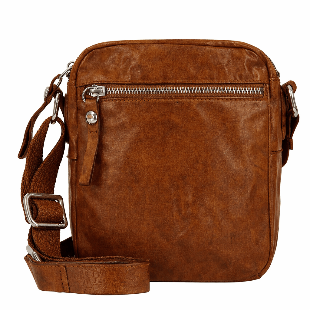 Borsa a tracolla in pelle Campomaggi C038130ND X2298 cognac - Pelletteria Allegrini