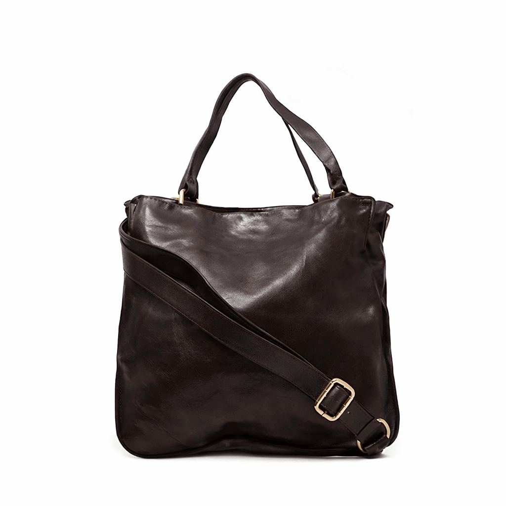 Borsa a tracolla in pelle Campomaggi C040870ND X0001 MORO - Pelletteria Allegrini