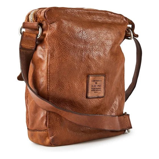 Borsa a tracolla Limone Campomaggi C044700ND X2298 cognac - Pelletteria Allegrini