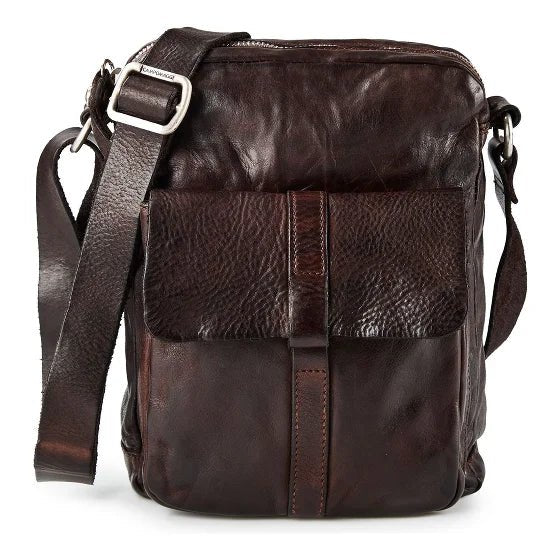 Borsa a tracolla Limone Campomaggi C044700ND X2298 testa di moro - Pelletteria Allegrini