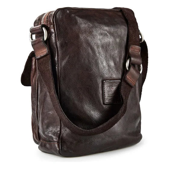 Borsa a tracolla Limone Campomaggi C044700ND X2298 testa di moro - Pelletteria Allegrini