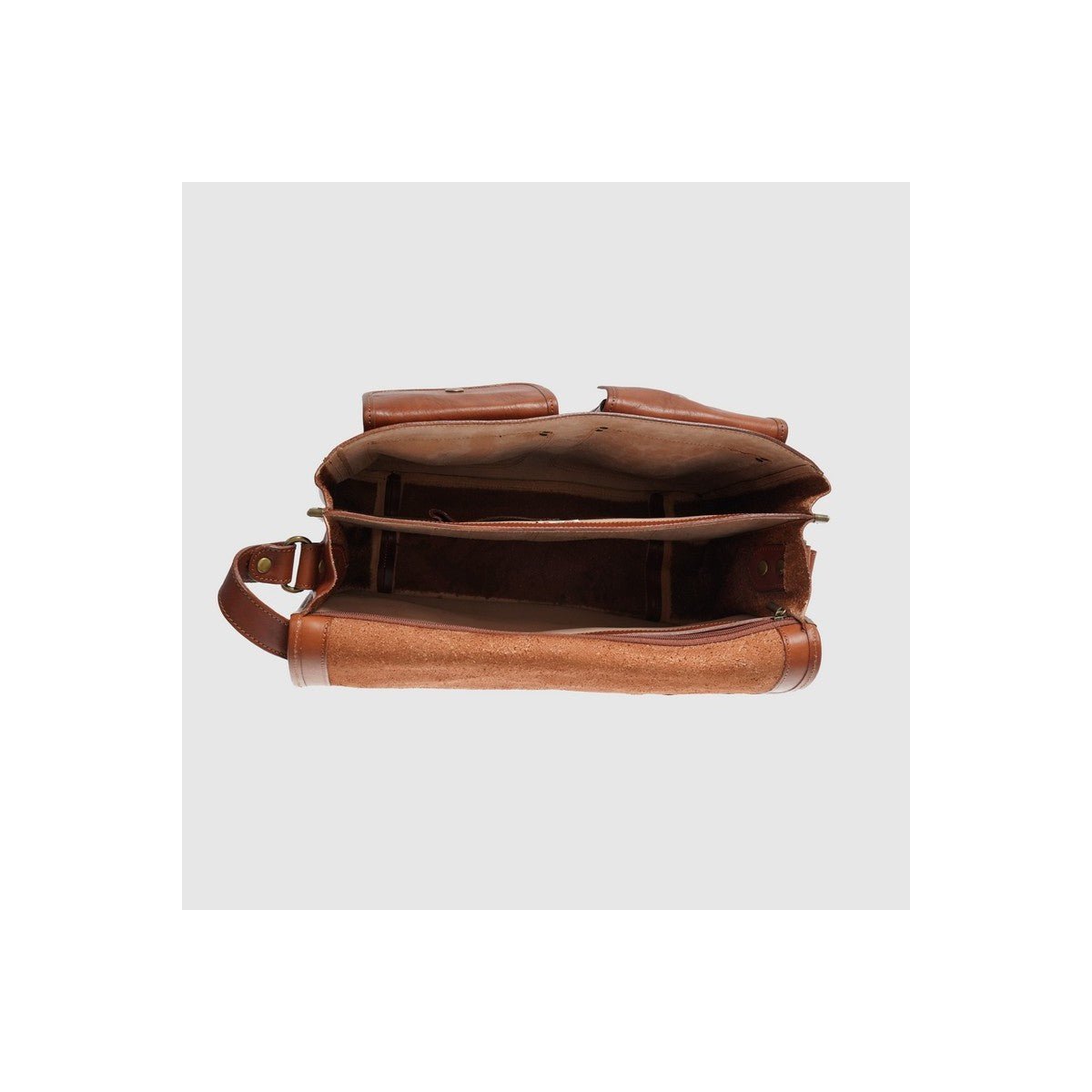 Borsa College in pelle I Medici 63/5500 Marrone - Pelletteria Allegrini