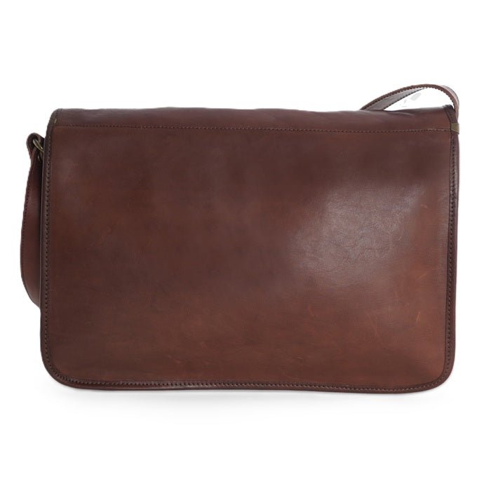 Borsa College in pelle I Medici 63/5500 testa di moro - Pelletteria Allegrini