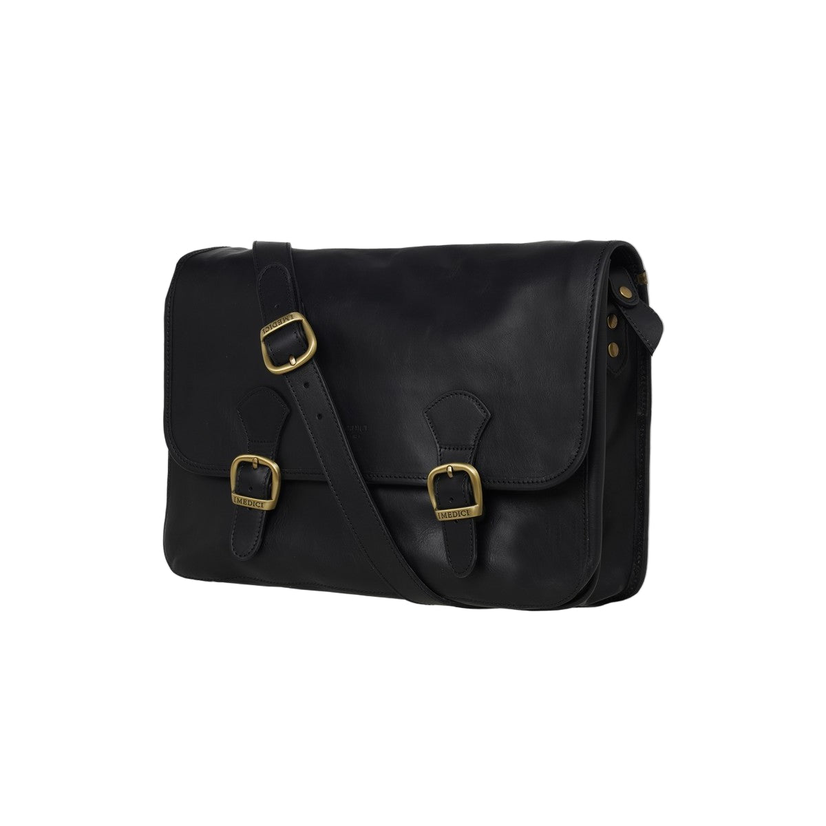 Borsa College in pelle I Medici 63/5600 nero - Pelletteria Allegrini