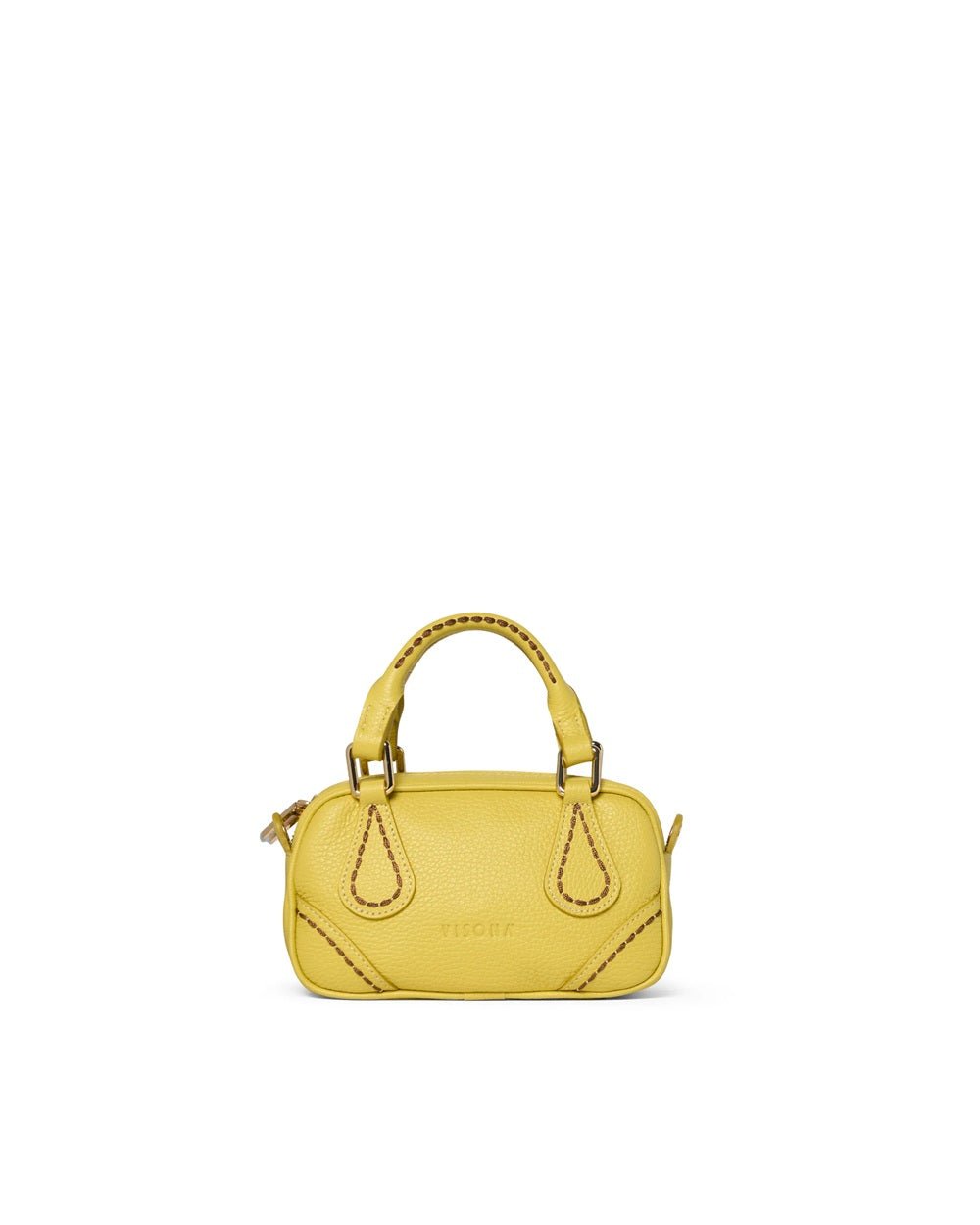 Borsa con maniglie e tracolla in pelle Visonà BOSTON 25120 Limone - Pelletteria Allegrini