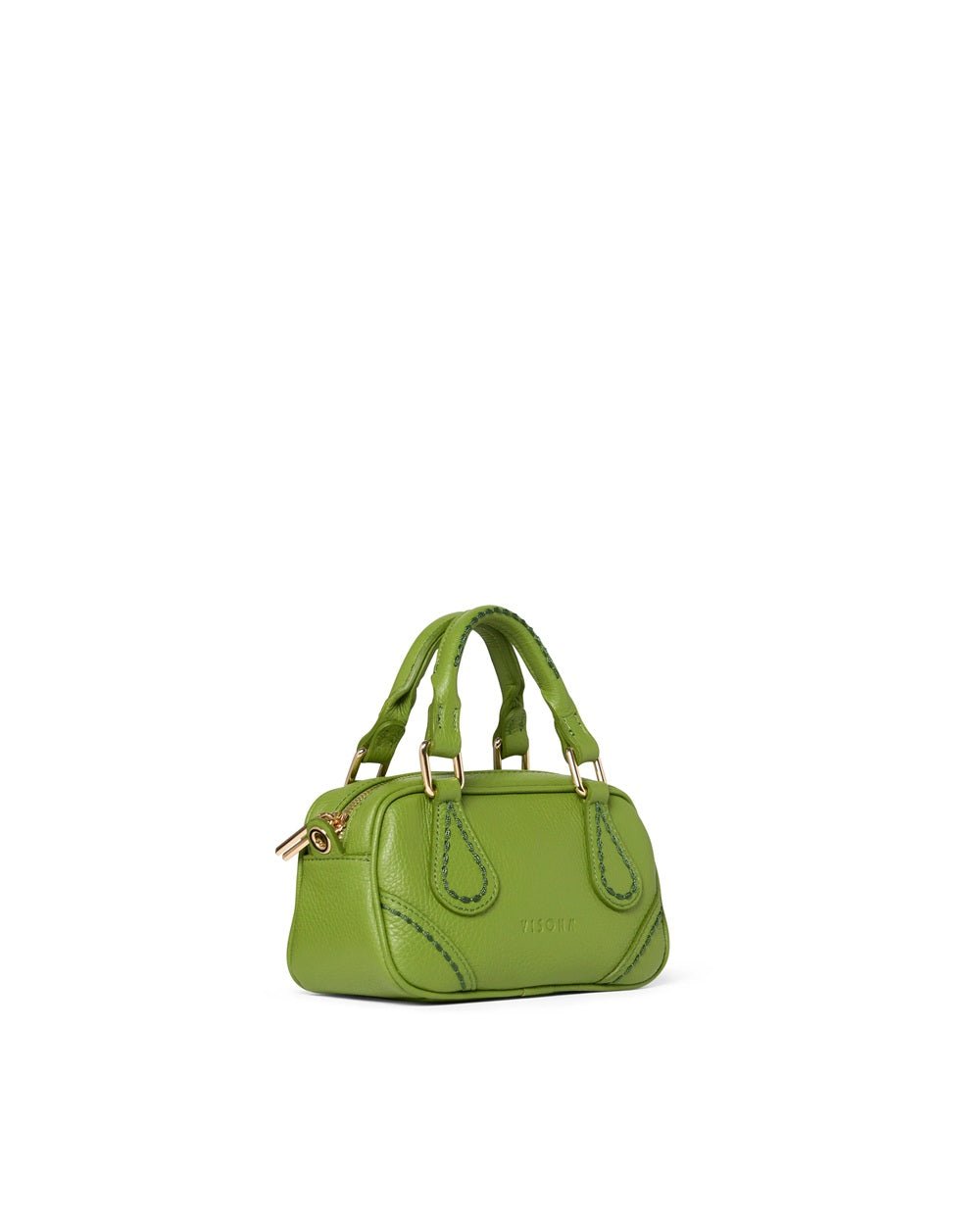 Borsa con maniglie e tracolla in pelle Visonà BOSTON 25120 Mela - Pelletteria Allegrini