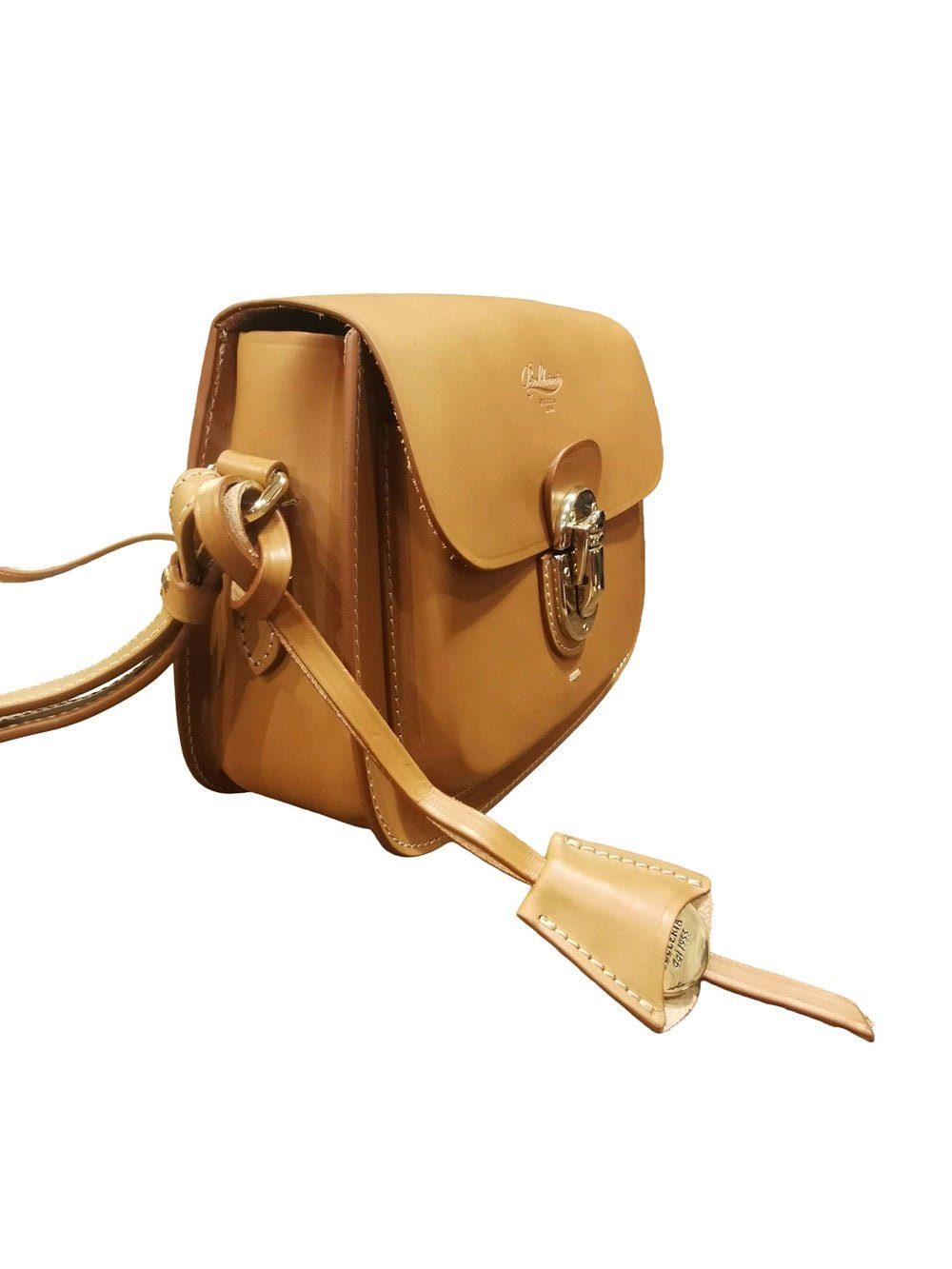 Borsa con tracolla in pelle Boldrini 07186 Naturale - Pelletteria Allegrini