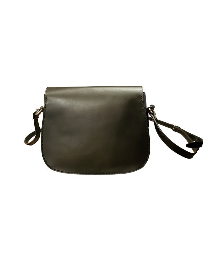 Borsa con tracolla in pelle Boldrini 07313 Nero - Pelletteria Allegrini