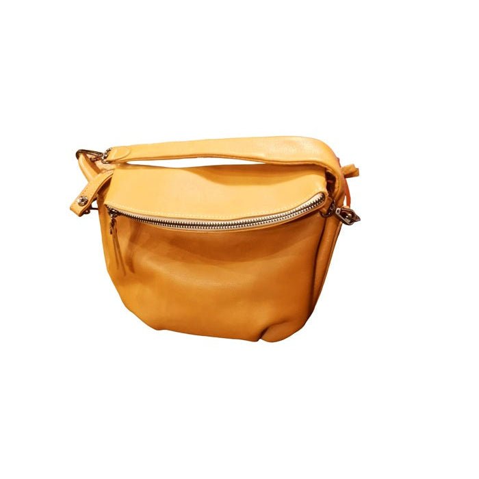 Borsa con tracolla in pelle Bruno Rossi R76/P Biscotto - Pelletteria Allegrini