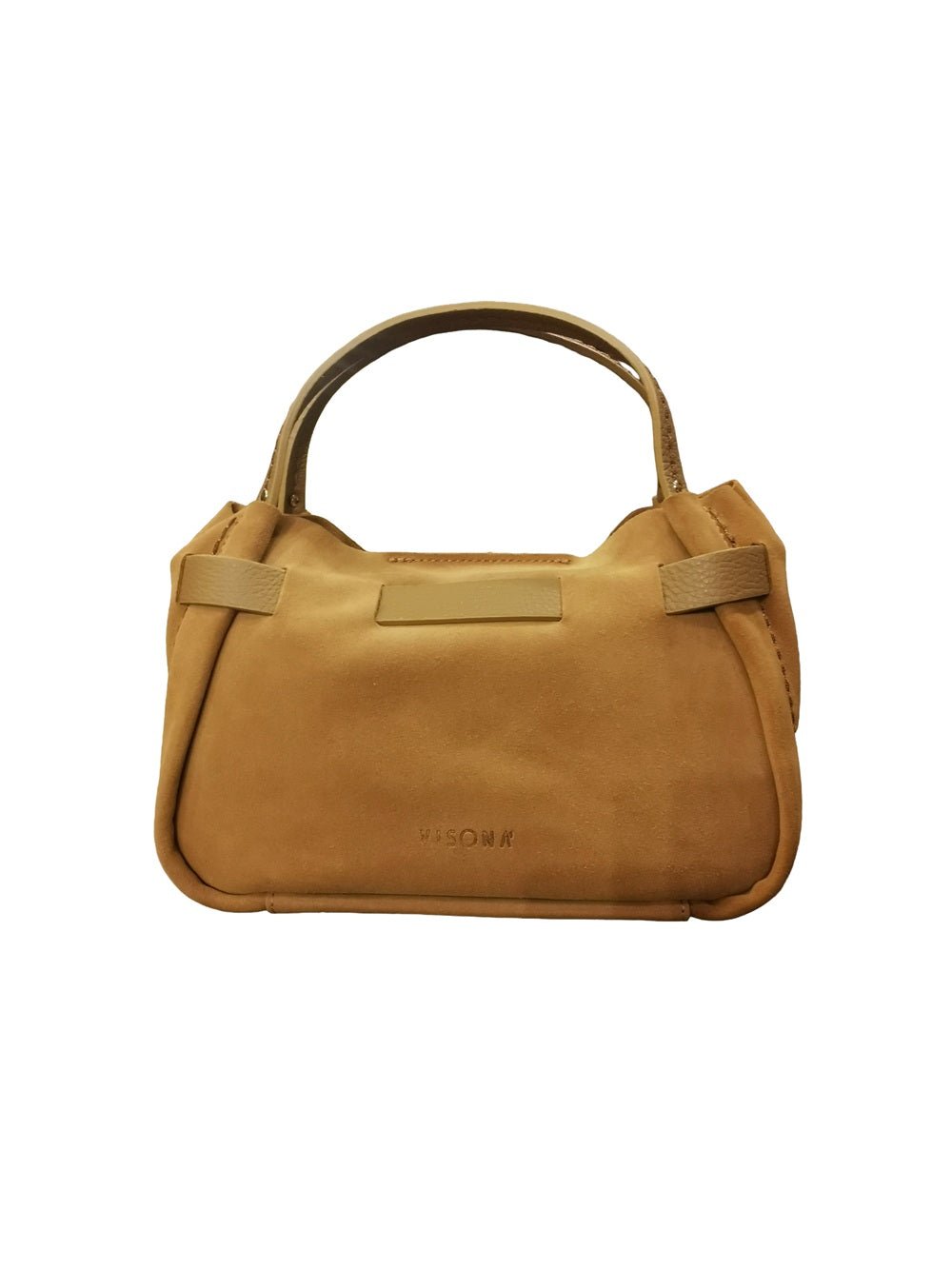 Borsa in camoscio Visonà 26140 Caramel - Pelletteria Allegrini
