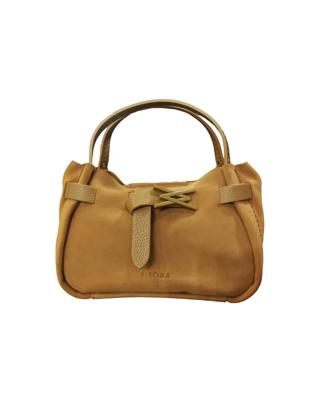 Borsa in camoscio Visonà 26140 Caramel - Pelletteria Allegrini