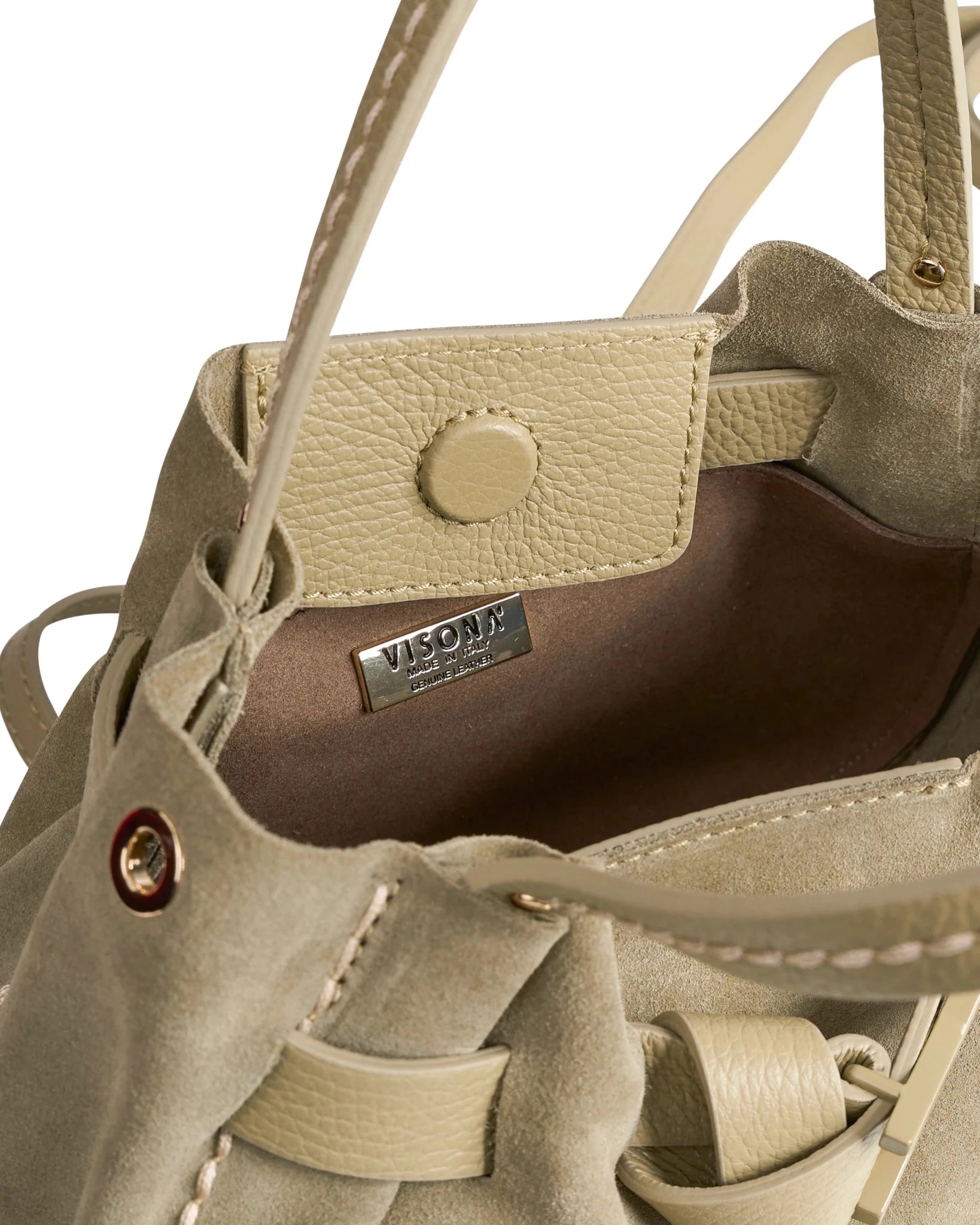 Borsa in camoscio Visonà 26140 Olive - Pelletteria Allegrini