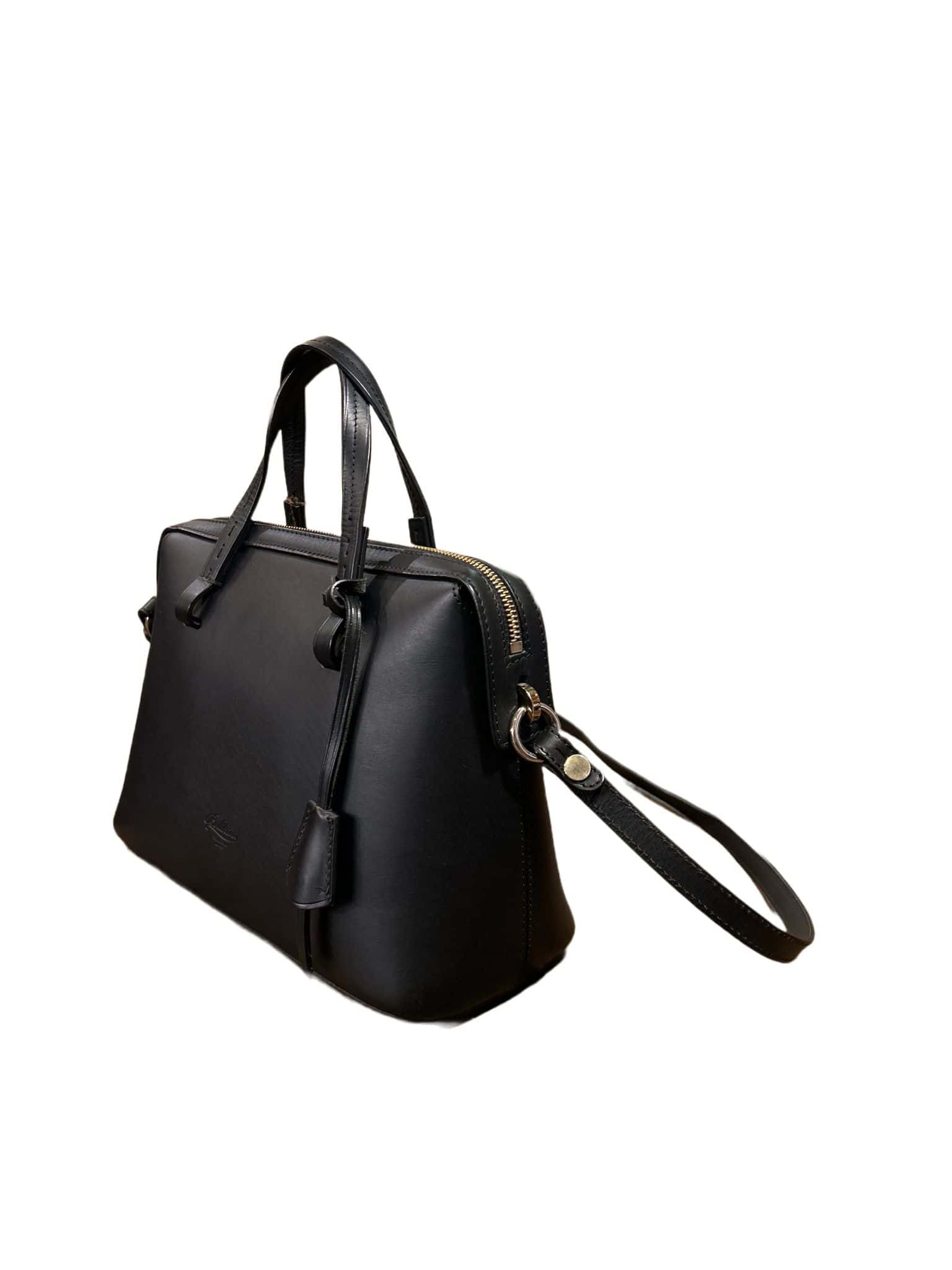 Borsa in pelle Boldrini 07024 Nero - Pelletteria Allegrini