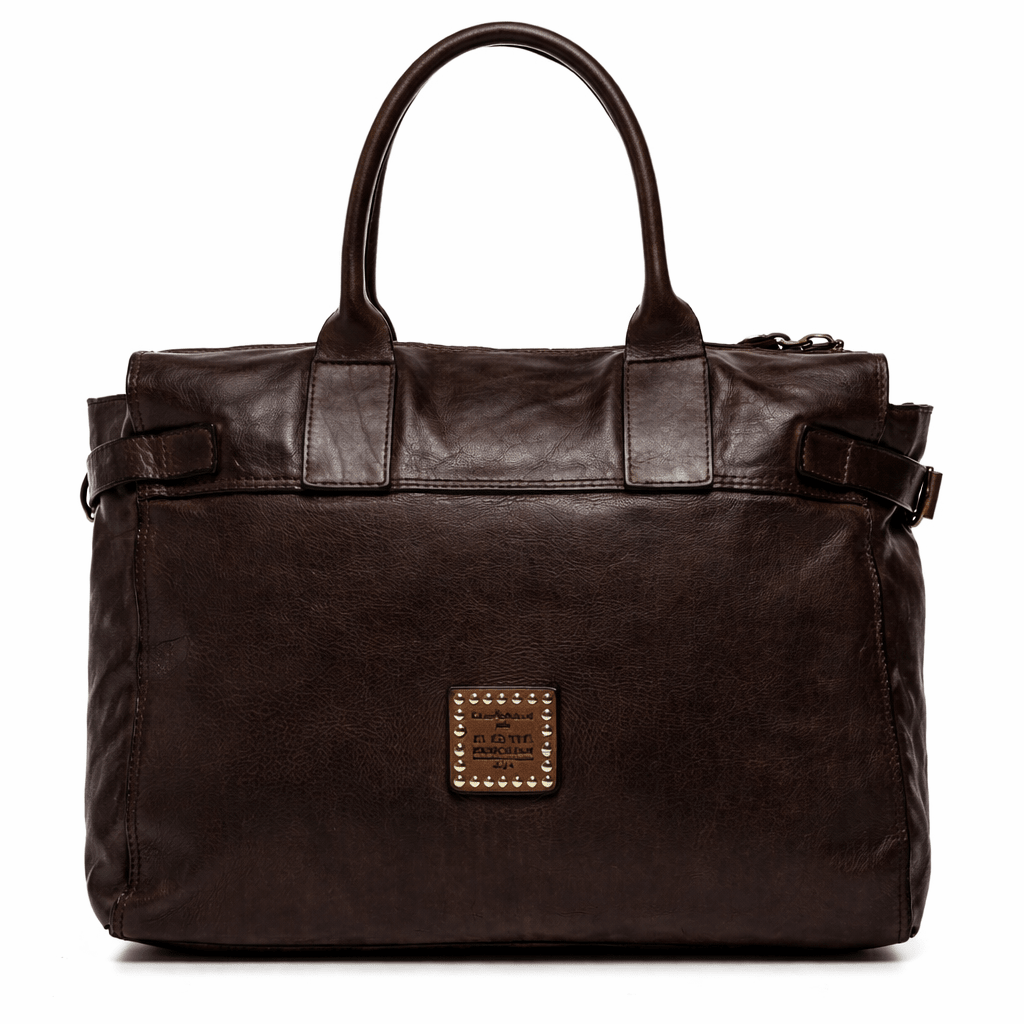 Borsa in pelle Campomaggi C033020ND X0001 testa di moro - Pelletteria Allegrini