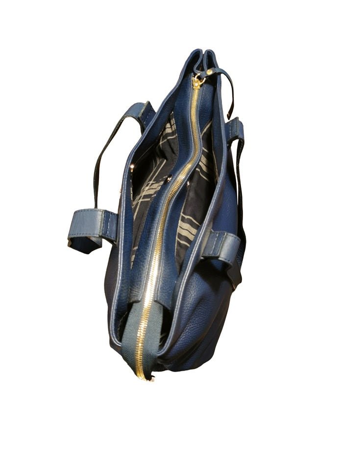 Borsa in pelle con doppi manici Bruno Rossi ML193 Oceano - Pelletteria Allegrini