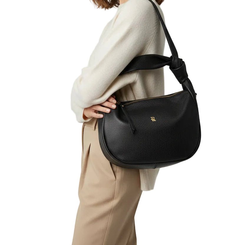 Borsa in pelle con nodo ML227/G Nero - Pelletteria Allegrini