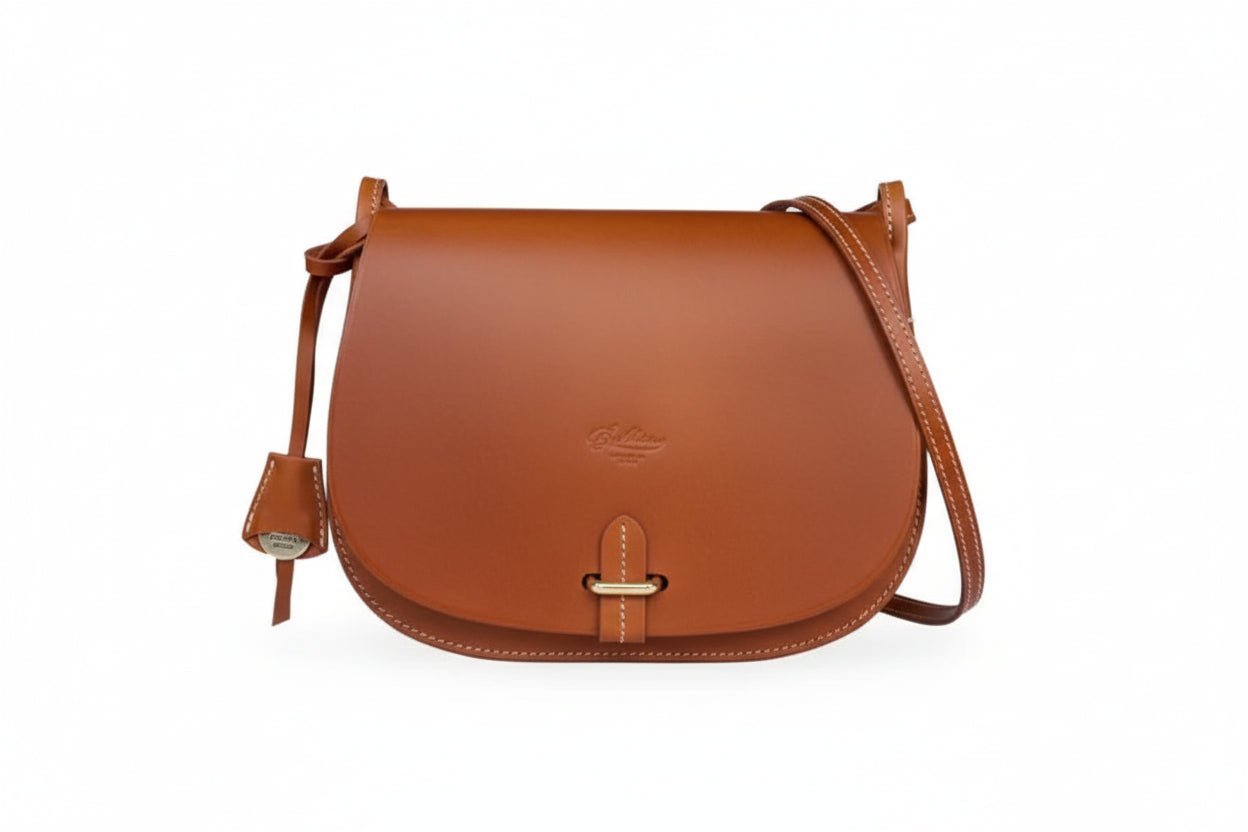 Borsa in pelle con tracolla Boldrini 06691 golden - Pelletteria Allegrini