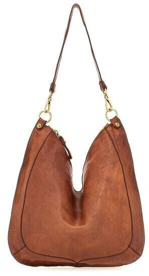 Borsa in pelle con tracolla Campomaggi C040950ND X0001 cognac - Pelletteria Allegrini