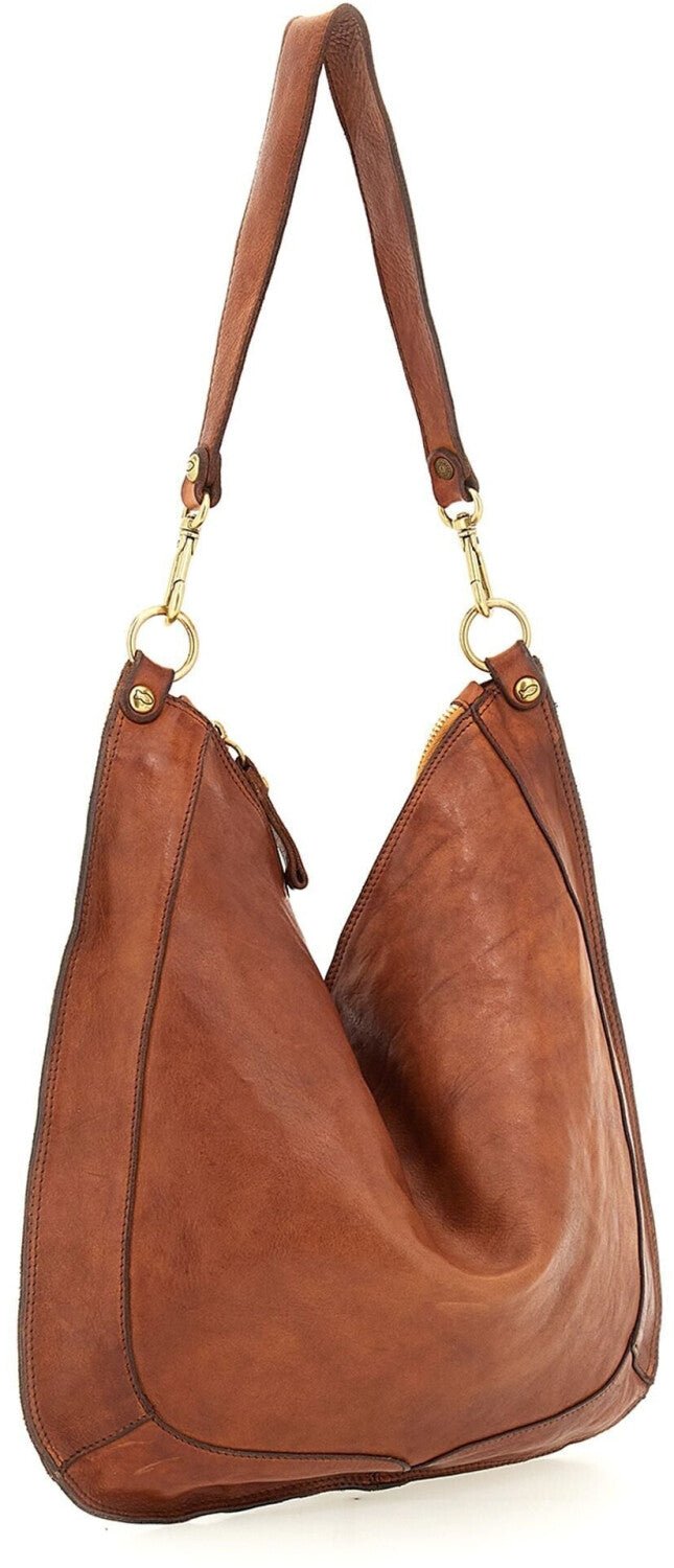 Borsa in pelle con tracolla Campomaggi C040950ND X0001 cognac - Pelletteria Allegrini