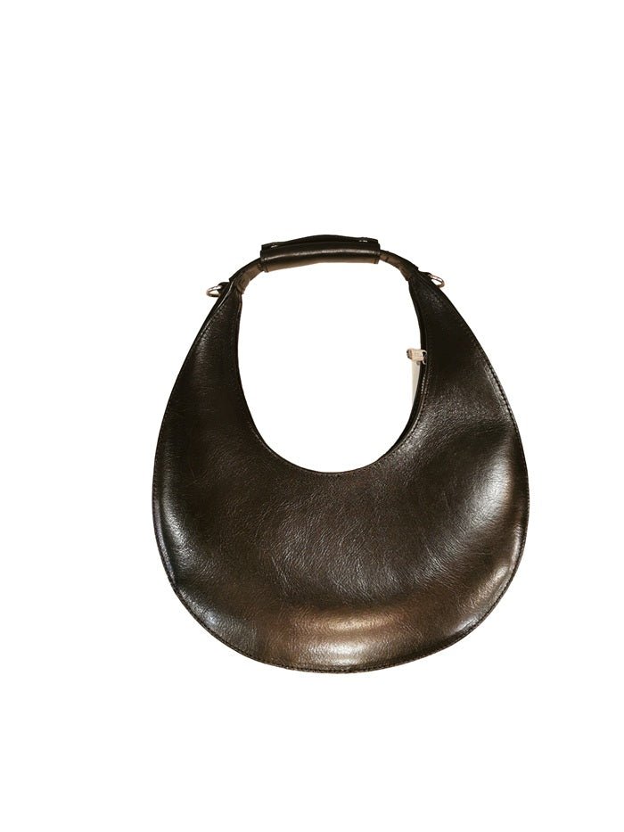 Borsa in pelle c/tracolla I Medici 63/1085/2 Nero - Pelletteria Allegrini
