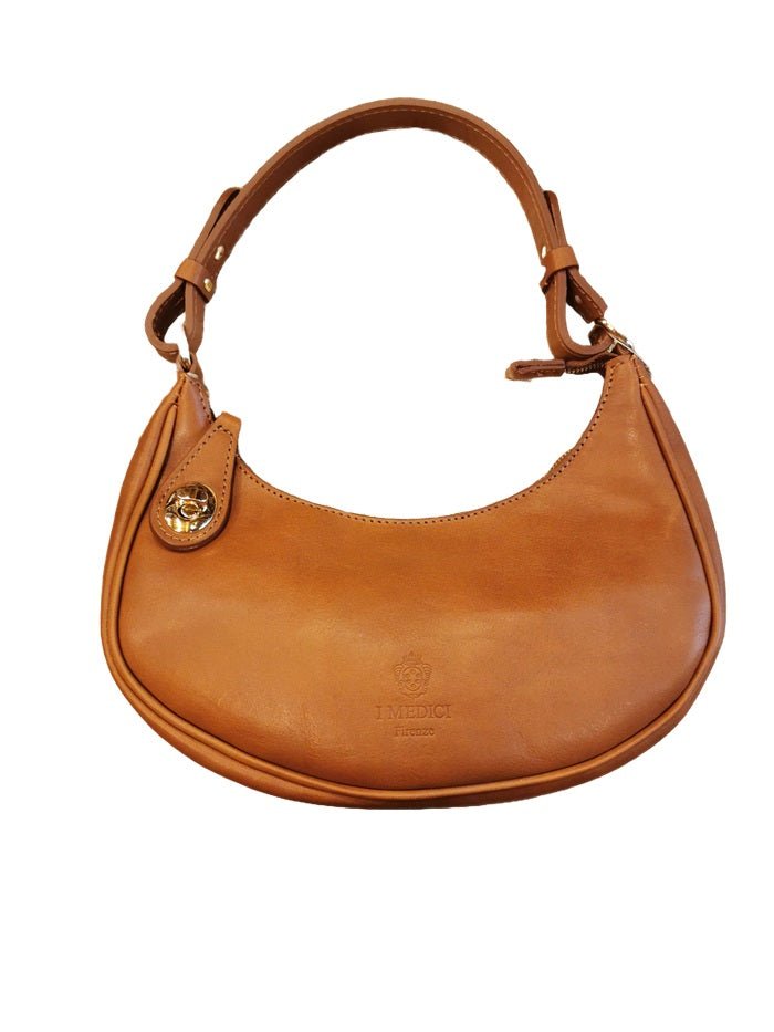 Borsa in pelle c/tracolla I Medici 63/1475 Marrone - Pelletteria Allegrini