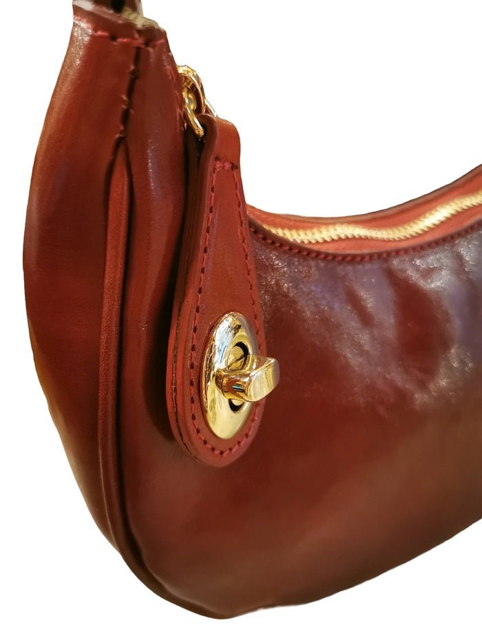 Borsa in pelle c/tracolla I Medici 63/1475 rosso - Pelletteria Allegrini