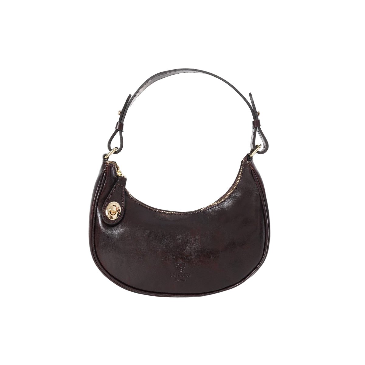 Borsa in pelle c/tracolla I Medici 63/1475 Testa di moro - Pelletteria Allegrini