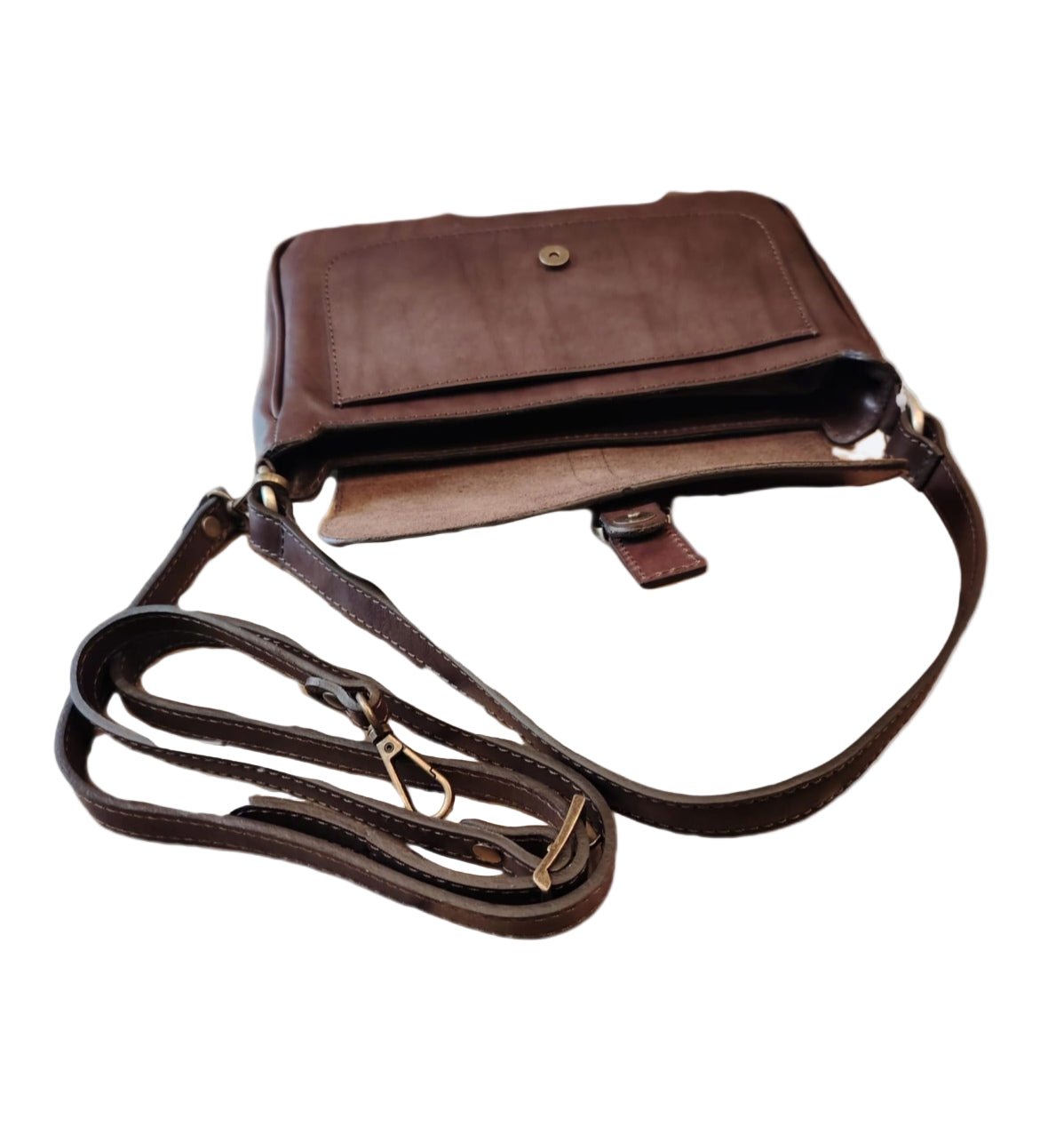 Borsa in pelle I Medici 63/1350 testa di moro - Pelletteria Allegrini