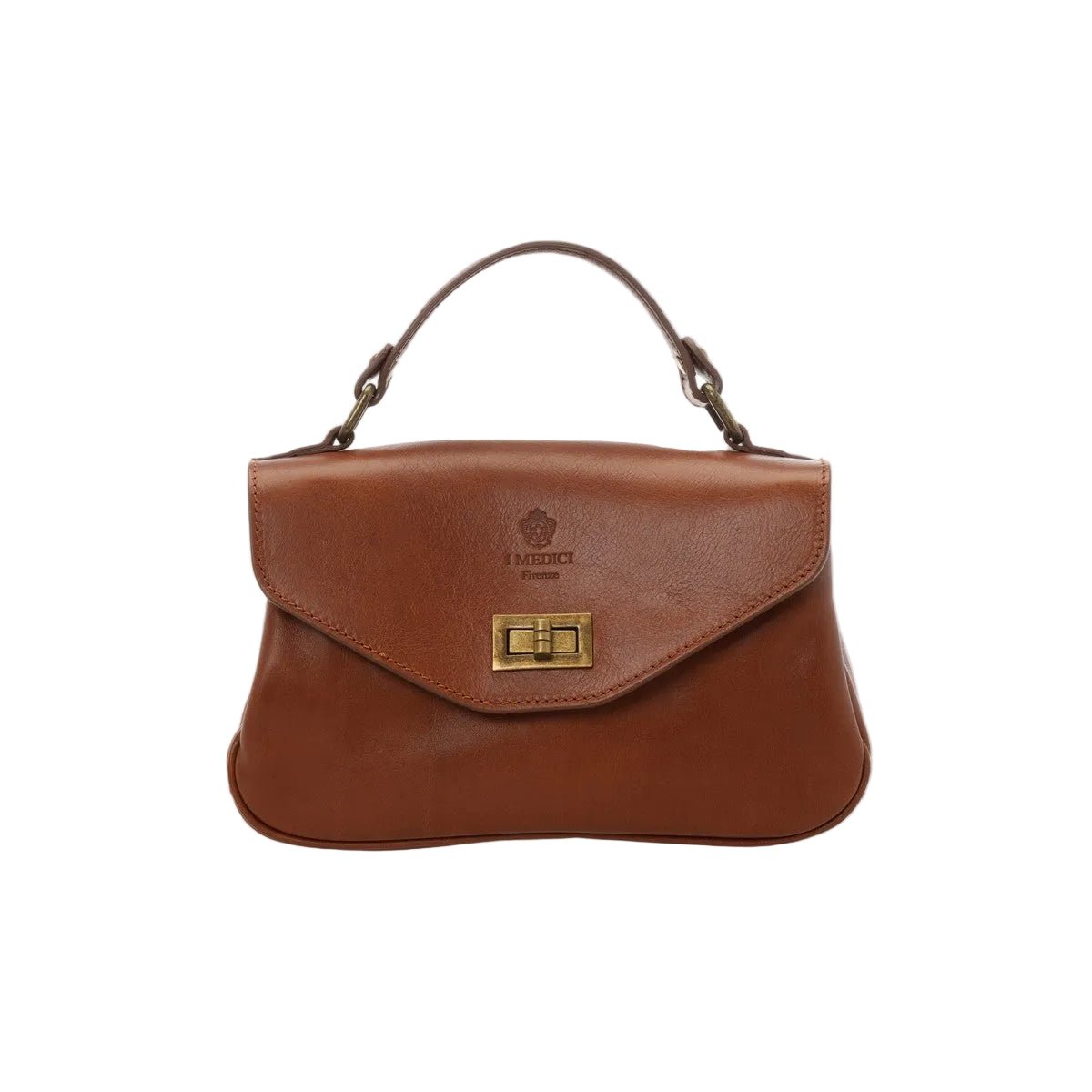 Borsa in pelle I Medici 63/652 marrone - Pelletteria Allegrini