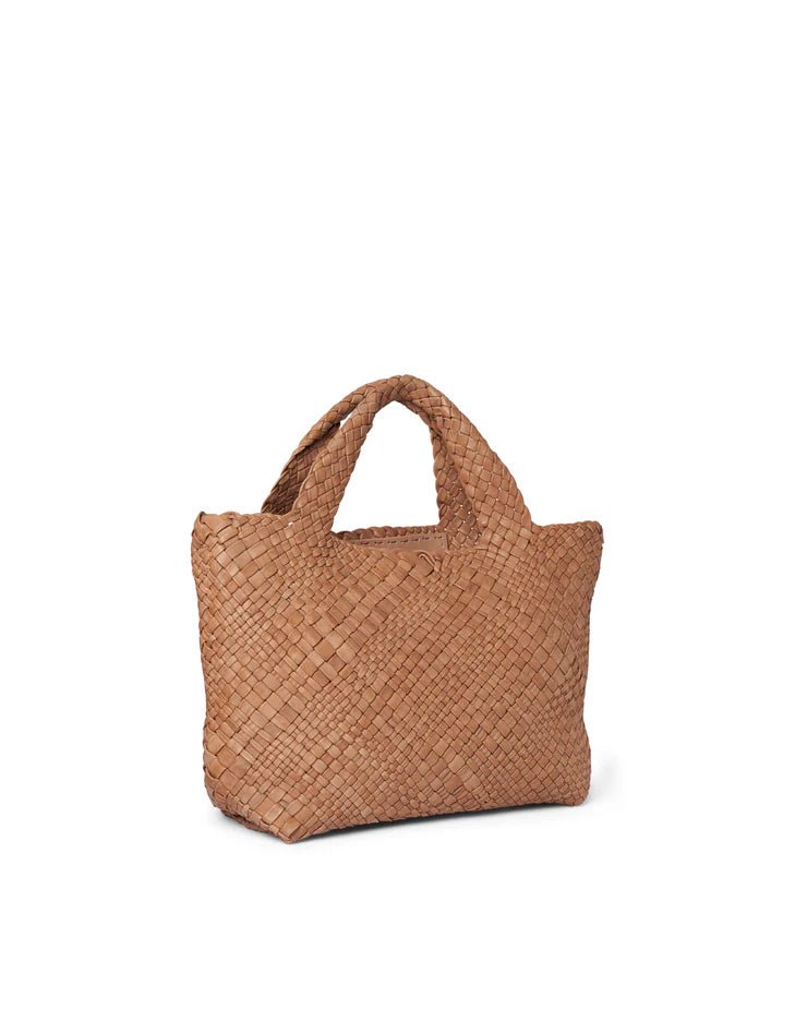 Borsa in pelle intrecciata Visonà 20316 Cognac - Pelletteria Allegrini