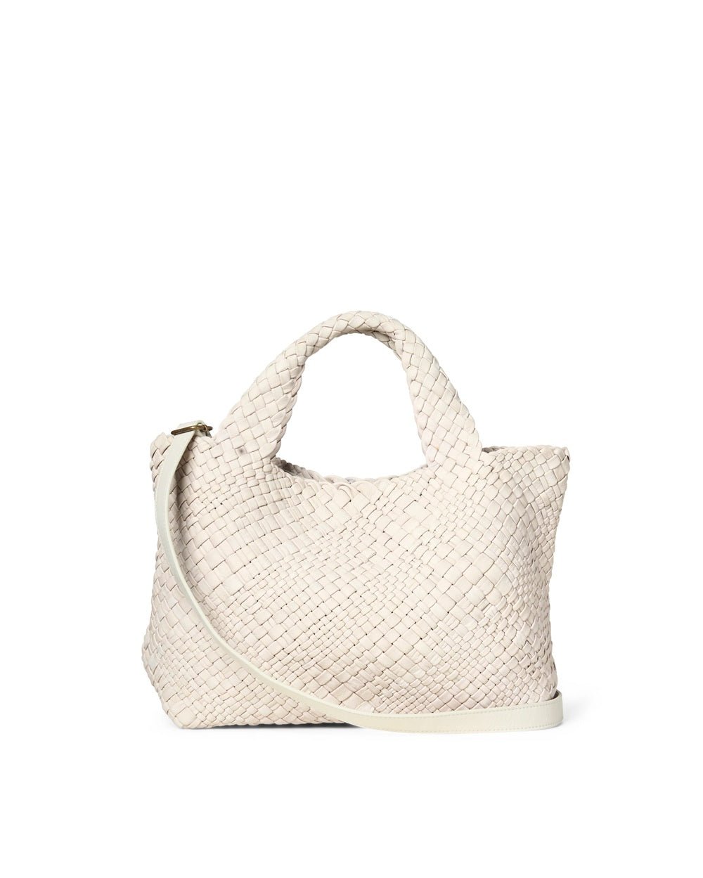 Borsa in pelle intrecciata Visonà 20316 Greige - Pelletteria Allegrini