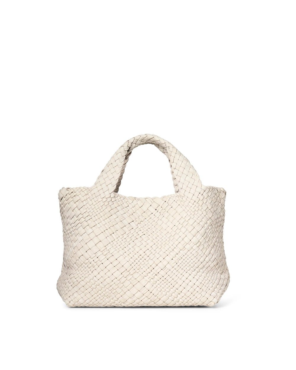 Borsa in pelle intrecciata Visonà 20316 Greige - Pelletteria Allegrini