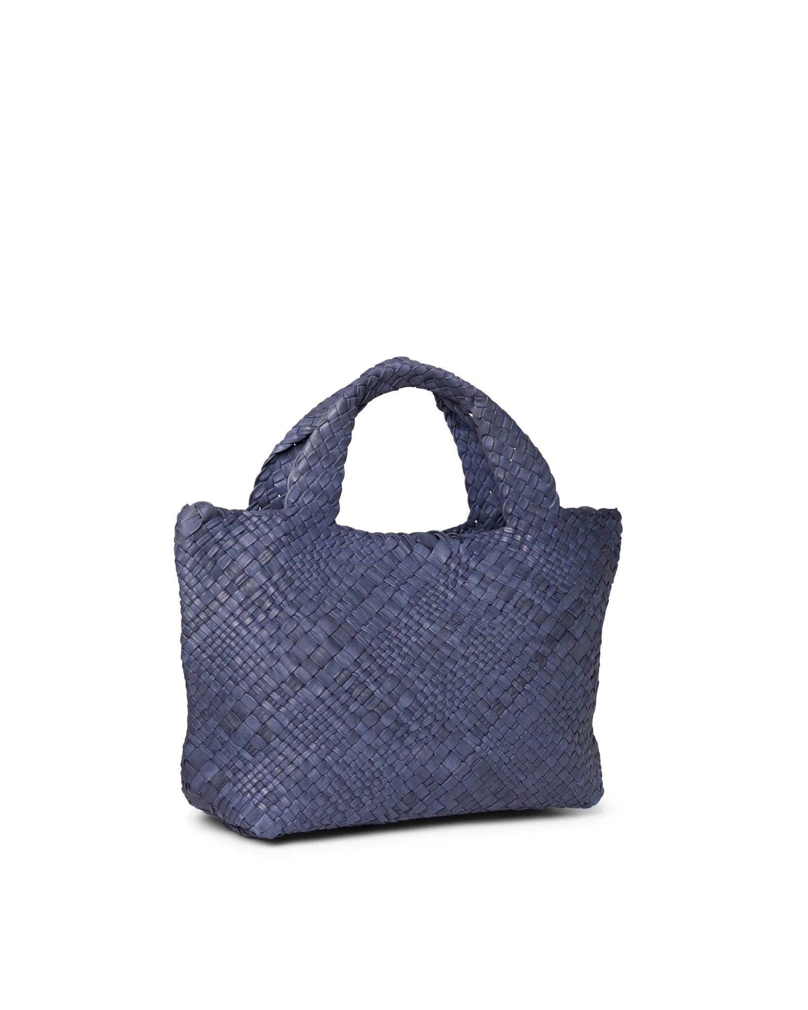 Borsa in pelle intrecciata Visonà 20316 navy - Pelletteria Allegrini