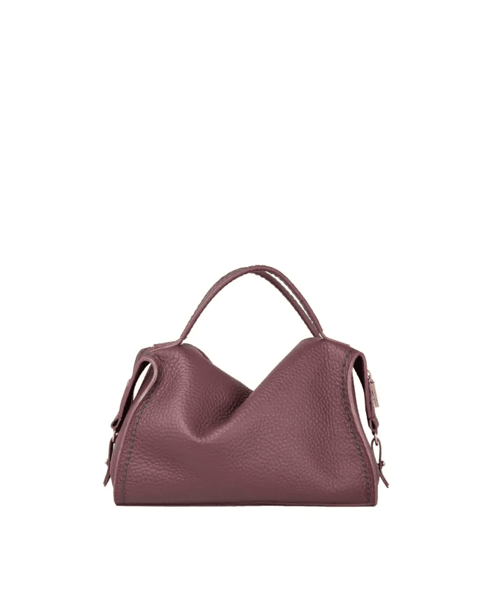 Borsa in pelle Nora Visonà 25705 bordeaux - Pelletteria Allegrini