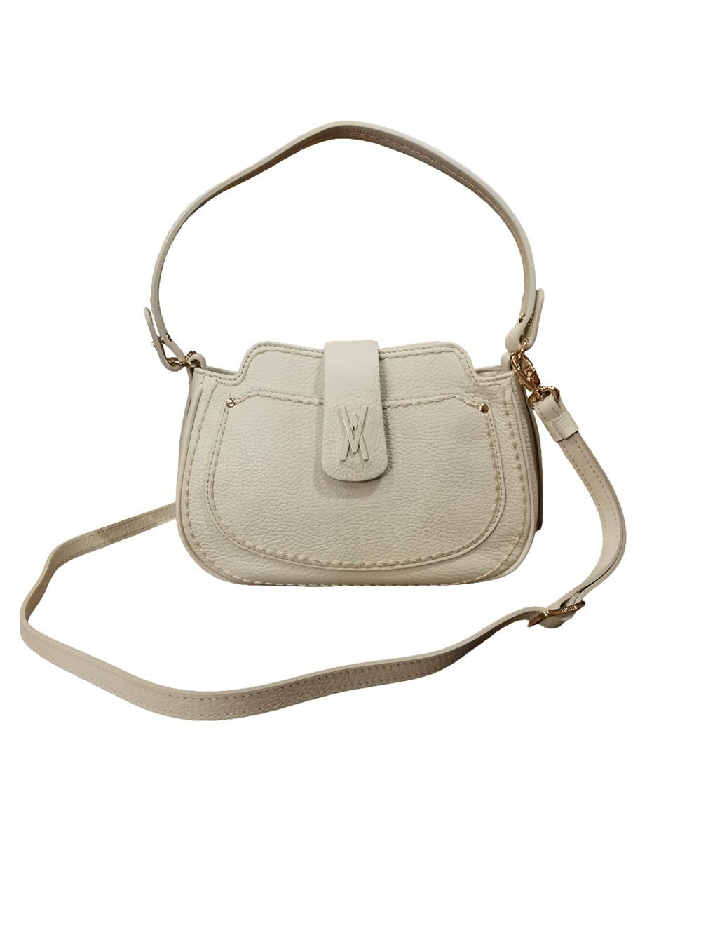 Borsa in pelle Visonà 26190 latte - Pelletteria Allegrini