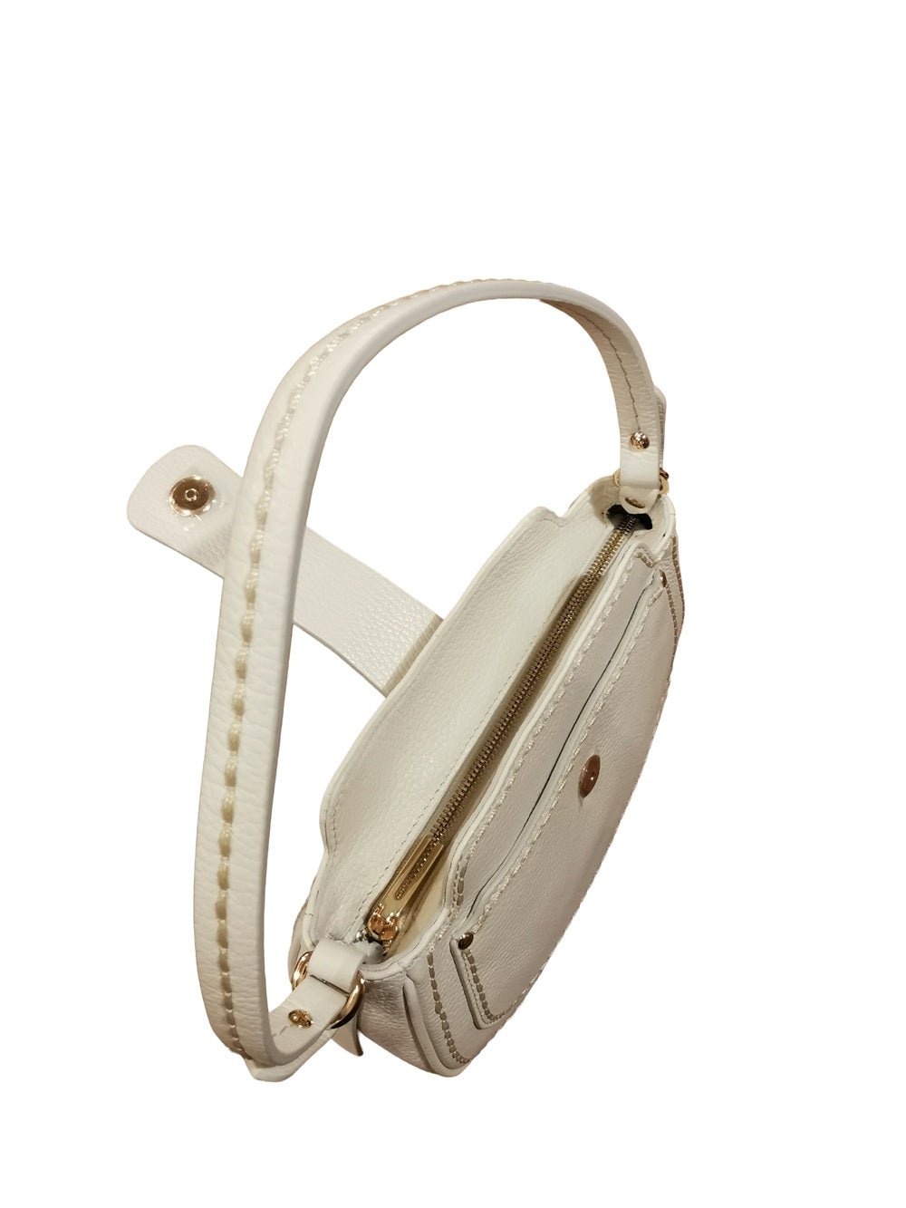Borsa in pelle Visonà 26190 latte - Pelletteria Allegrini