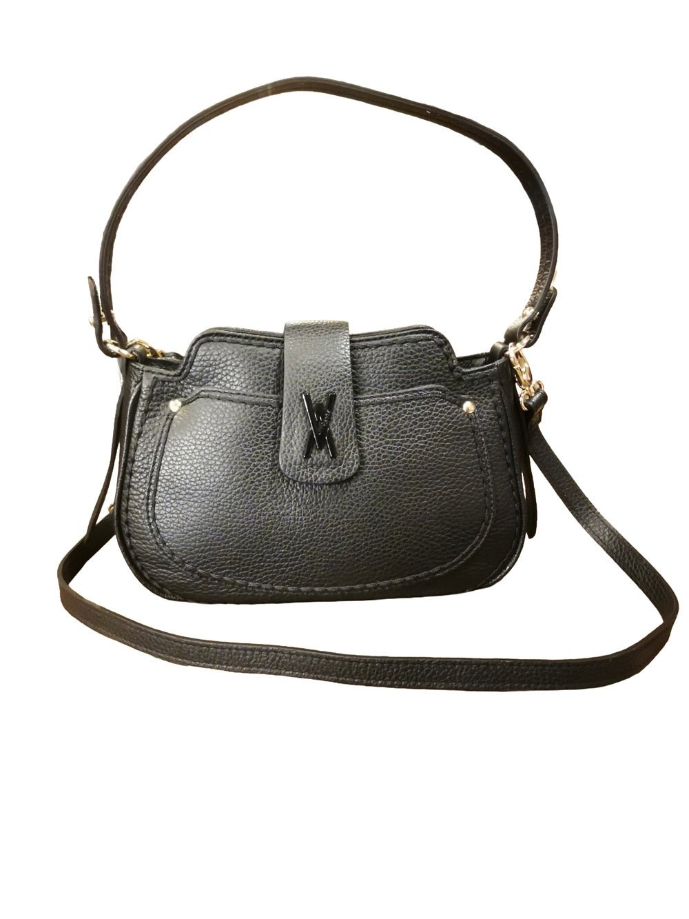Borsa in pelle Visonà 26190 Nero - Pelletteria Allegrini
